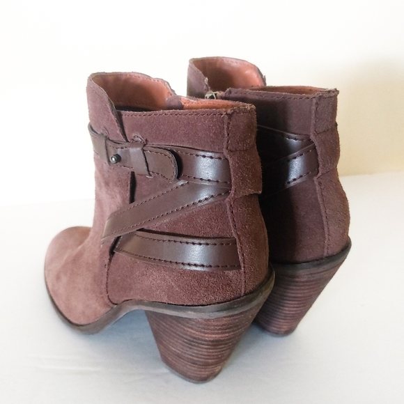 Dolce Vita DV 6.5 Strappy Brown Faux Leather Fashion Booties Boots - Picture 4 of 8